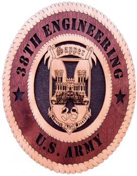 Laser Cut, Personalized 38th Engineering Raiders Gift