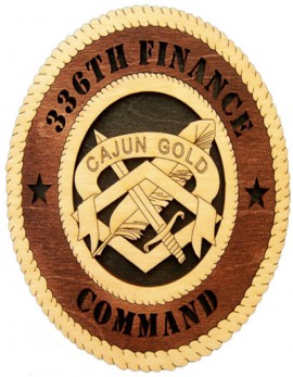 Laser Cut, Personalized 336th Finance Command Gift