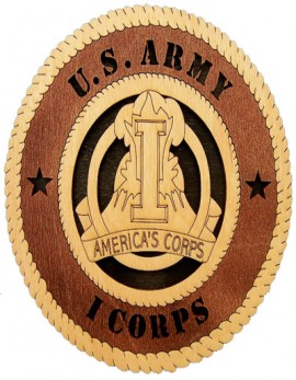 Laser Cut, Personalized Army I-Corps Gift