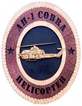Laser Cut, Personalized AH-1 Cobra Helicopter Gift