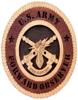 Laser Cut, Personalized Army Forward Observer Gift