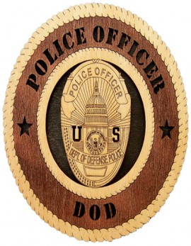Laser Cut, Personalized DOD Police Gift