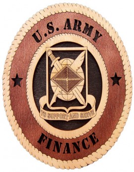 Laser Cut, Personalized Army Finance Gift