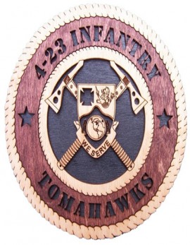 Laser Cut, Personalized 4-23rd Field Artillery Tomahawks Gift