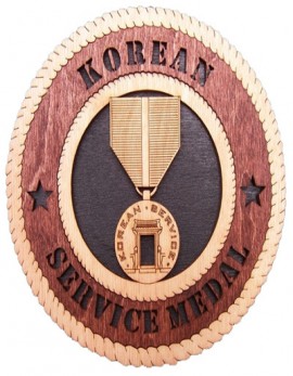 Laser Cut, Personalized Korean Service Medal Gift