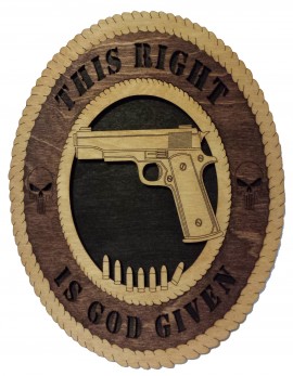 Laser Cut, Personalized 1911 and Bullets Design