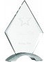7 1/4" Diamond Cosmic Acrylic with Silver Base