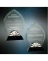 Oval Horizon Glass with Black Base