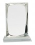 6 1/4" Crystal Rectangle on Clear Base