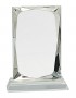 8" Crystal Rectangle on Clear Base