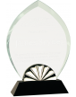 9" Oval Horizon Glass with Black Base