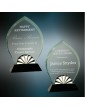 Oval Horizon Glass with Black Base